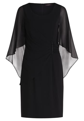 Vera Mont Damen Cocktailkleid mit Raffung 42, Schwarz von Vera Mont
