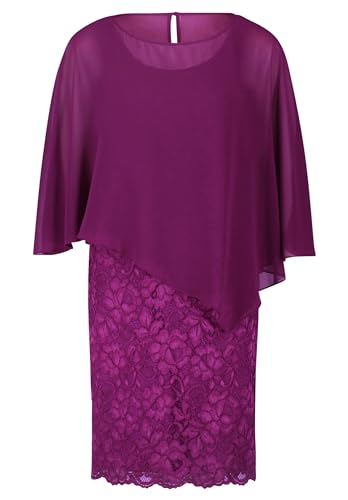 Vera Mont Damen Cocktailkleid mit Spitze Real Purple,44 von Vera Mont