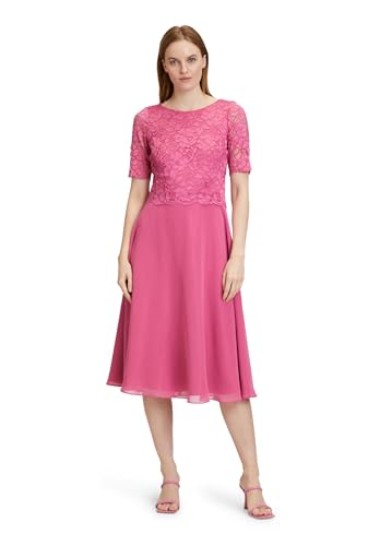 Vera Mont Damen Cocktailkleid mit Spitze 38, Rose Pink von Vera Mont