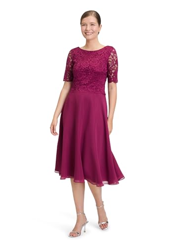 Vera Mont Damen Cocktailkleid mit Spitze 40, Sweet Berry von Vera Mont