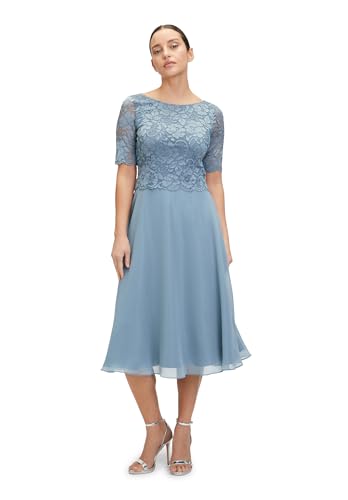 Vera Mont Damen Cocktailkleid mit Spitze Bluish Grey,44 von Vera Mont