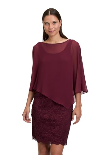Vera Mont Damen Cocktailkleid mit Spitze Deep Wine,46 von Vera Mont
