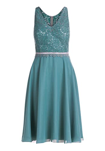 Vera Mont Damen Cocktailkleid mit Spitze Eucalyptus Green,40 von Vera Mont