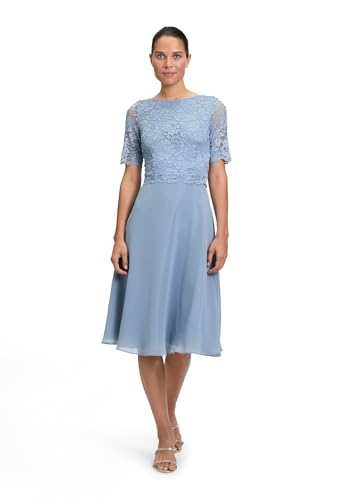 Vera Mont Damen Cocktailkleid mit Spitze Light Steel Blue,38 von Vera Mont