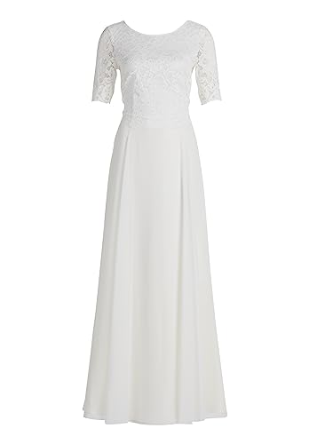 Vera Mont Damen Abendkleid mit Spitze Rohweiß,52 von Vera Mont