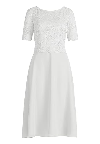 Vera Mont Damen Cocktailkleid mit Spitze Rohweiß,52 von Vera Mont