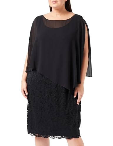 Vera Mont Damen Cocktailkleid mit Spitze Schwarz,48 von Vera Mont