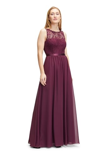 Vera Mont Damen Abendkleid mit Spitze 38, Shiny Bordeaux von Vera Mont