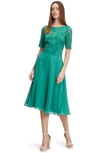 Vera Mont Damen Cocktailkleid mit Spitze 38, Silky Green von Vera Mont