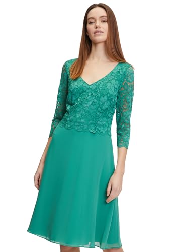 Vera Mont Damen Cocktailkleid mit Spitze Silky Green,44 von Vera Mont