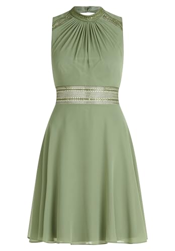 Vera Mont Damen Cocktailkleid mit Spitzeneinsatz Autumn Green,44 von Vera Mont