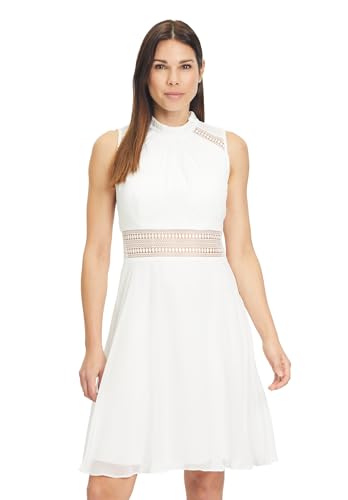 Vera Mont Damen Cocktailkleid mit Spitzeneinsatz Ivory White,32 von Vera Mont