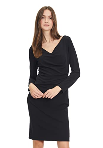 Vera Mont Damen Cocktailkleid mit V-Ausschnitt Schwarz,40 von Vera Mont