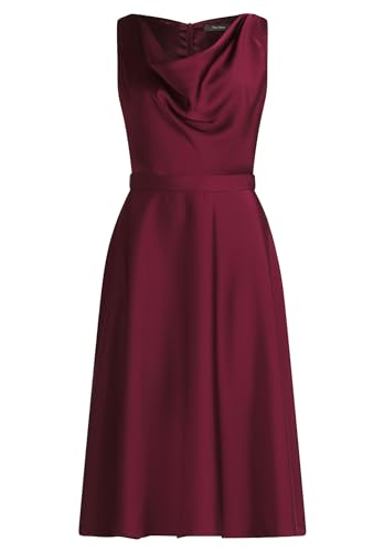 Vera Mont Damen Cocktailkleid mit Wasserfallausschnitt Deep Wine,42 von Vera Mont