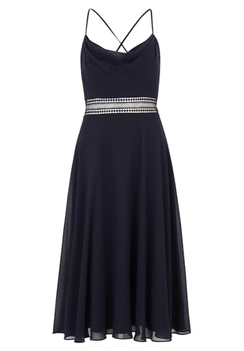 Vera Mont Damen Cocktailkleid mit Wasserfallausschnitt Night Sky,34 von Vera Mont