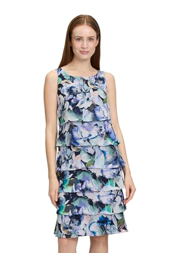 Vera Mont Damen 0338/4800 Kleid, Blue/Green, 44 EU von Vera Mont