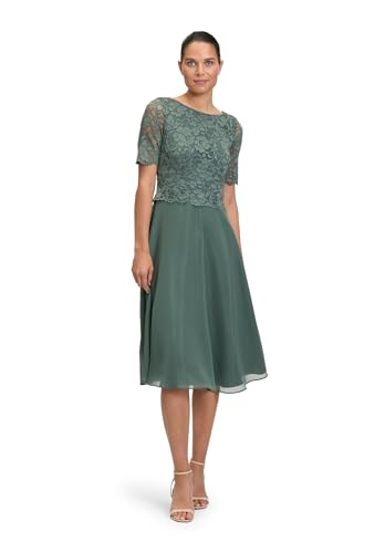 Vera Mont Damen Cocktailkleid mit Spitze 42, Eucalyptus Leaf von Vera Mont