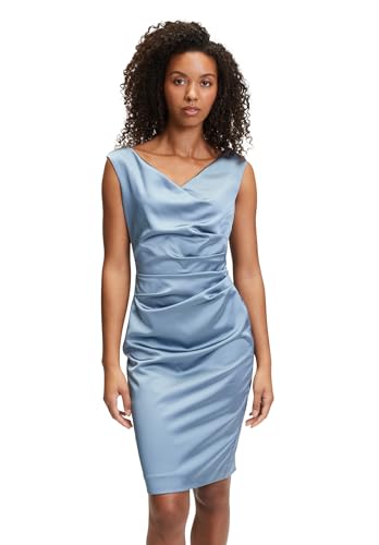 Vera Mont Damen Etuikleid mit Raffung 42, Bluish Grey von Vera Mont