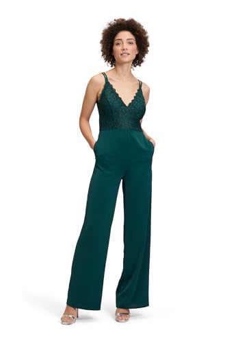 Vera Mont Damen Jumpsuit mit Spitze 42, Mystic Emerald von Vera Mont