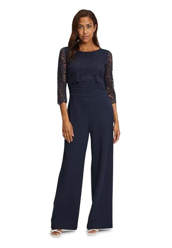 Vera Mont Damen Jumpsuit mit Spitze Night Sky,42, Blau von Vera Mont