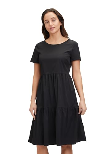 Vera Mont Damen Sommerkleid mit Stufen Schwarz,40 von Vera Mont