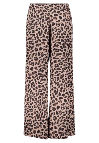 Vera Mont Damen Marlene-Hose mit Leoprint 40, Weiß/Braun Vera Mont Damen Marlene-Hose mit Leoprint 40, Weiß/Braun von Vera Mont
