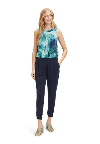 Vera Mont Damen Jumpsuit mit Cut-Outs Khaki/Blau,42 von Vera Mont