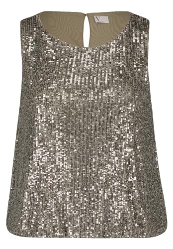Vera Mont Damen Pailletten-Top im Glitzer-Look Turf,42 Vera Mont Damen Pailletten-Top im Glitzer-Look Turf,42 von Vera Mont