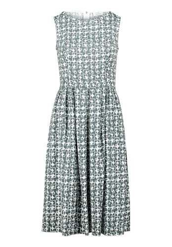 Vera Mont Damen Sommerkleid tailliert 42, White/Dark Green Vera Mont Damen Sommerkleid tailliert 42, White/Dark Green von Vera Mont