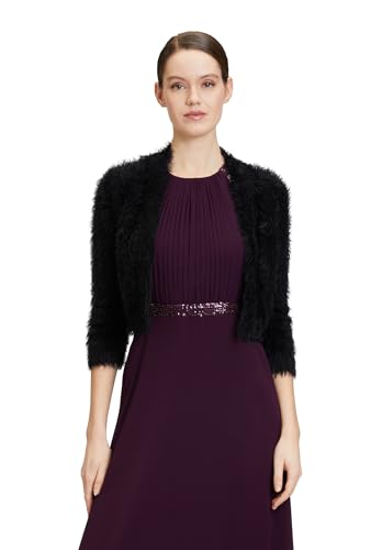 Vera Mont Damen Strickbolero mit Struktur Schwarz,36 von Vera Mont