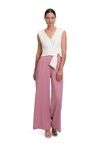 Vera Mont Damen Jumpsuit mit weitem Bein 44, Patch Rosé/White von Vera Mont