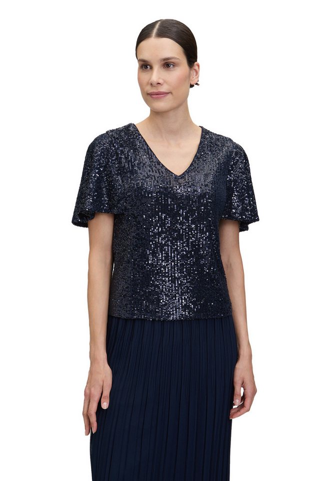 Vera Mont Kurzarmshirt Vera Mont Damen Blusenshirt kurzarm (1-tlg) Pailletten von Vera Mont
