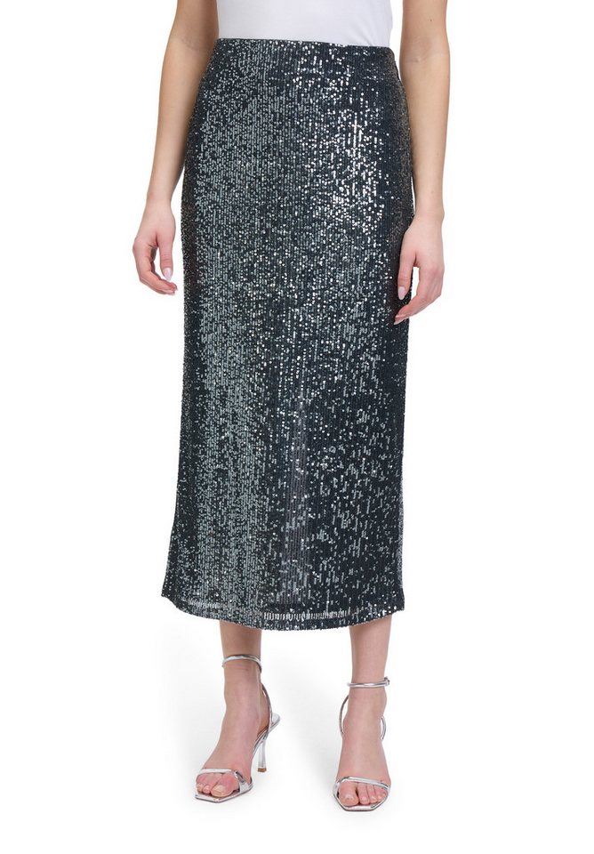 Vera Mont Maxirock Damen Midirock mit Gummizug Pailletten von Vera Mont