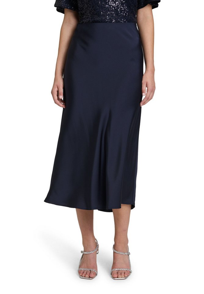 Vera Mont Maxirock Damen Satinrock wadenlang Material von Vera Mont