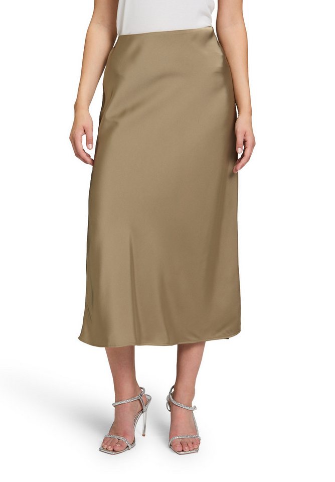 Vera Mont Maxirock Damen Satinrock wadenlang Material von Vera Mont