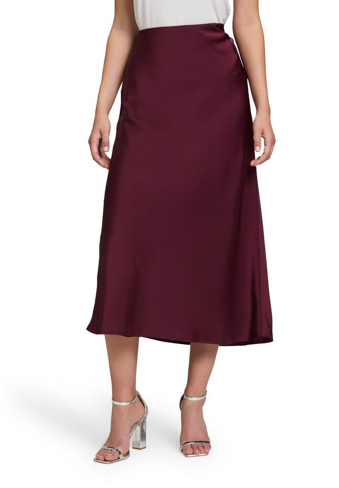 Vera Mont Maxirock Damen Satinrock wadenlang Material von Vera Mont
