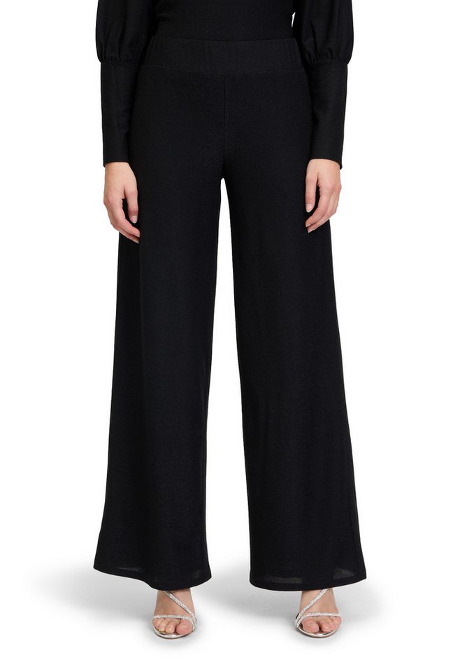 Vera Mont Stoffhose Damen Modern fit Hose mit weitem Bein Glitzer von Vera Mont