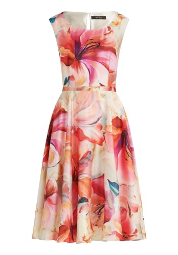 Vera Mont Damen Cocktailkleid mit Print Pink/Orange,38 von Vera Mont