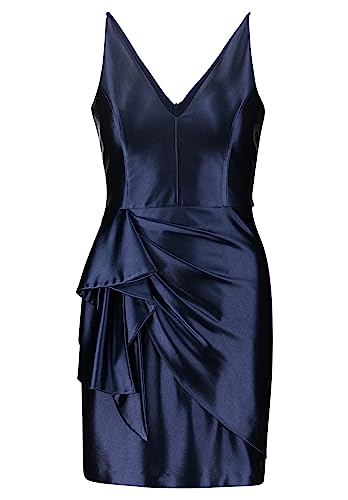 Vera Mont Damen Cocktailkleid mit Volant Festival Blue,40 von Vera Mont