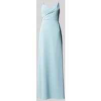 Vera Wang Bride Abendkleid in Wickel-Optik Modell 'BORDEUX' in Hellblau, Größe 40 von Vera Wang Bride