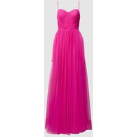 Vera Wang Bride Abendkleid mit Herz-Ausschnitt Modell 'VERNEN' in Fuchsia, Größe 40 von Vera Wang Bride