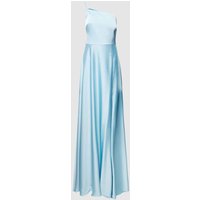 Vera Wang Bride Abendkleid mit Seitenschlitz Modell 'VENISHIA' in Hellblau, Größe 40 von Vera Wang Bride