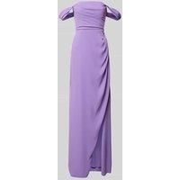Vera Wang Bride Abendkleid mit gelegten Falten Modell 'BORIE' in Violett, Größe 38 von Vera Wang Bride
