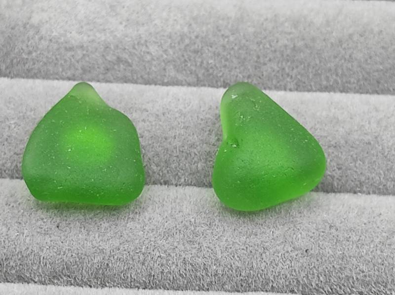 Echte Meerglas Ohrstecker - Handgemachter Schmuck Vom Strand | Nachhaltige Ohrringe Geschenkidee Für Meerliebhaber von VeraamMeer