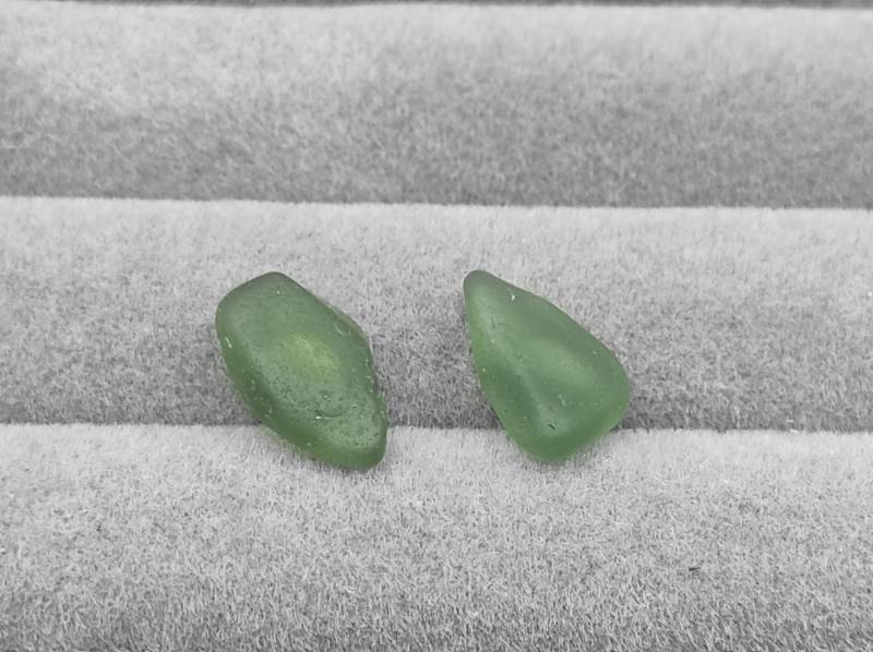 Meerglas Ohrstecker - Handgemachte Ohrringe Aus Strandglas | Nachhaltiger Schmuck Geschenkidee Für Natur- Und Meeresfreunde von VeraamMeer