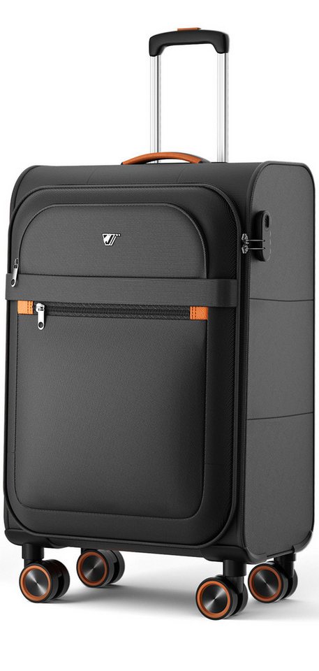 Verage Weichgepäck-Trolley Trier, Leicht Reisekoffer, Stoffkoffer, 4 Rollen, Leicht Weichschalenkoffer, Handgepäck S/M/L/Trolley-set 107 Volumen von Verage