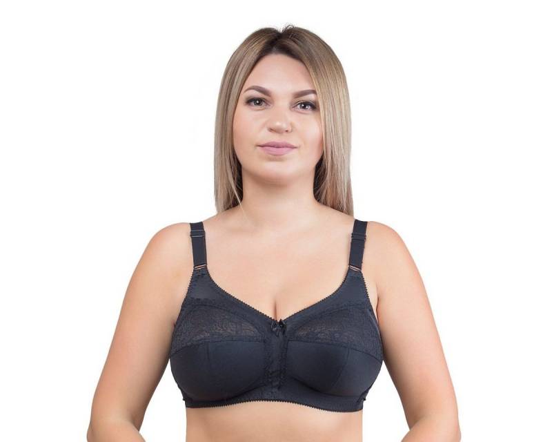 Verally Bügelloser BH VERALLY Entlastungs BH ohne Bügel (Set, 1-tlg) Basic Dessous von Verally