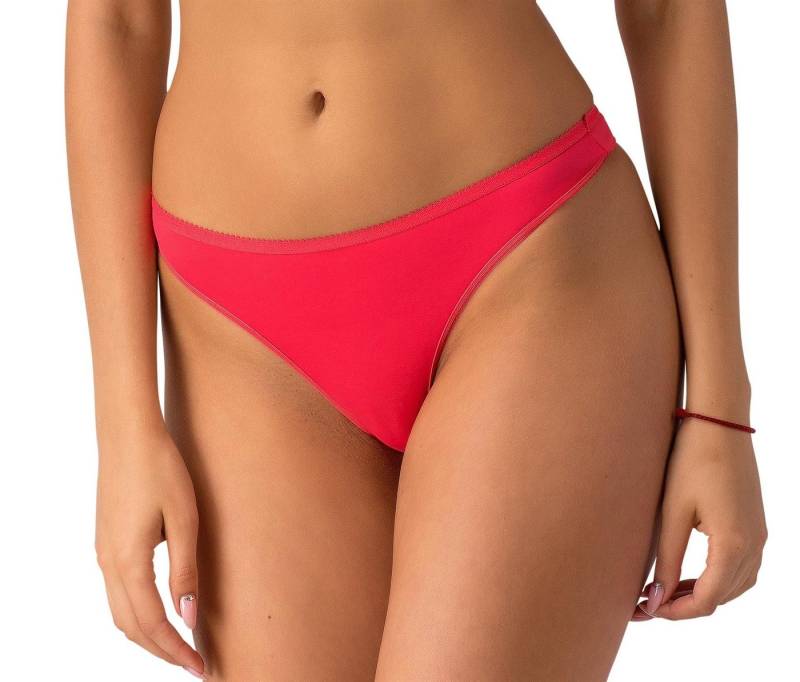 Verally Tanga Tanga aus Mikrofaser in leuchtendem Coral (Set, 1-St) weich und bequem von Verally
