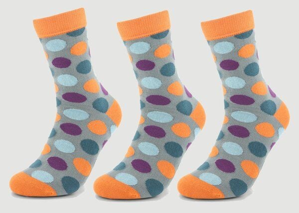 Veraluna Sustainable Clothing Unisex Socken 3er Pack "Big Dots Pumpkin" aus Bio-Baumwolle Veraluna Sustainable Clothing Unisex Socken 3er Pack "Big Dots Pumpkin" aus Bio-Baumwolle von Veraluna Sustainable Clothing
