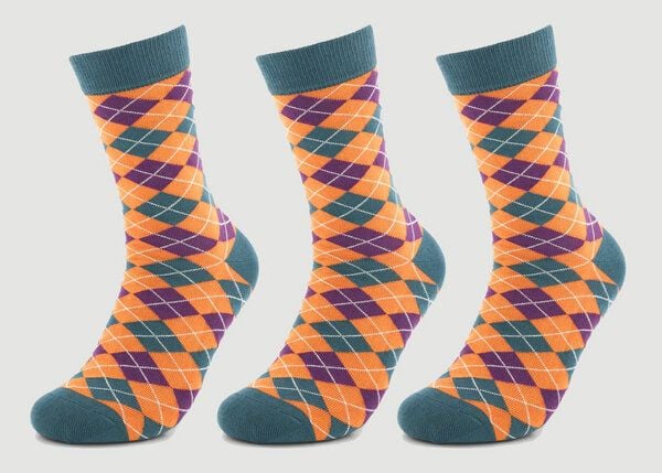 Veraluna Sustainable Clothing Unisex Socken 3er Pack "Diamands Orange" aus Bio-Baumwolle Veraluna Sustainable Clothing Unisex Socken 3er Pack "Diamands Orange" aus Bio-Baumwolle von Veraluna Sustainable Clothing